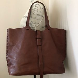 Madewell Brown Leather Tote Bag